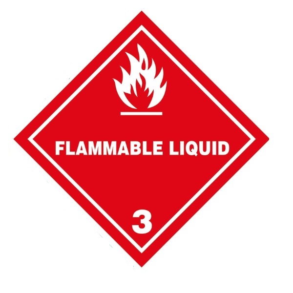 IATA DGR Hazard Label Class 3 Flammable Liquid